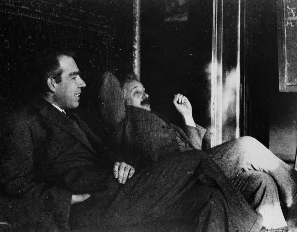 Niels Bohr and Albert Einstein, 1925