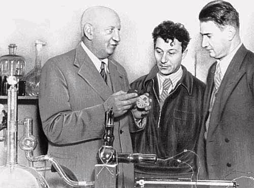 Abram Ioffe, Abram Alikhanov and Igor Kurchatov, 1930s
