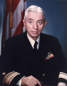 Portrait of Hyman G. Rickover, father of the nuclear navy, 1955.