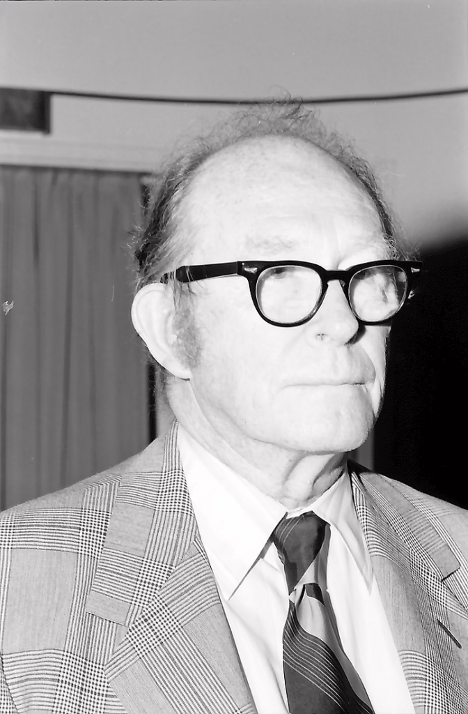Portrait of Willard Libby, an American chemist whose development of radiocarbon dating transformed archaeology, geology, and our understanding of the past.